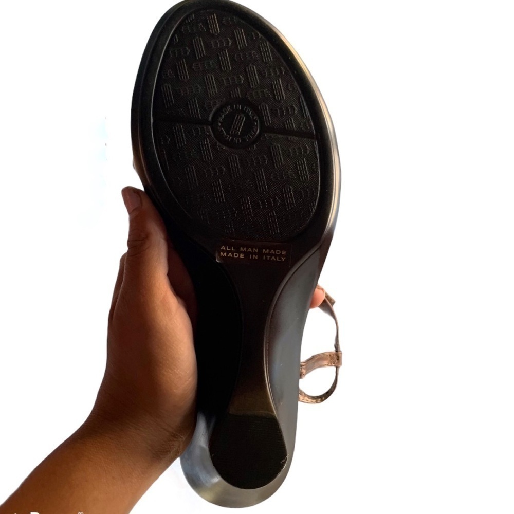 Italian Shoemaker bronze jeweled sandals - Picture 4 of 5